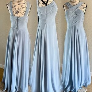 Azazie Kaleigh Dusty Blue Dress